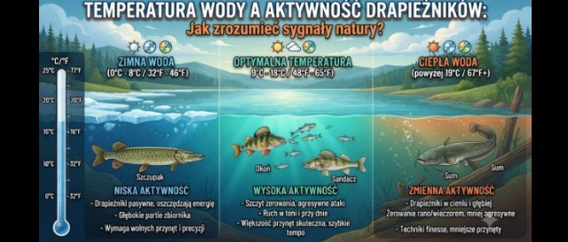 Temperatura wody a aktywność drapieżników