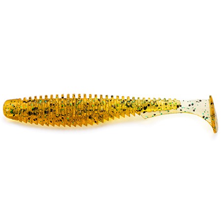 U-SHAD - CARAMEL / GREEN & BLACK - 5cm