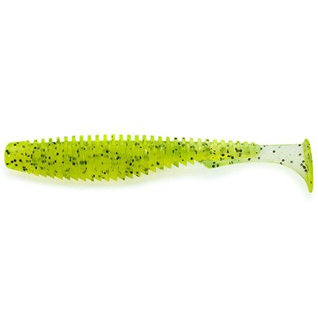 U-SHAD - CHARTREUSE / BLACK - 6cm
