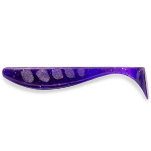 WIZZLE SHAD - DARK VIOLET / PEACOCK & SILVER - 8cm