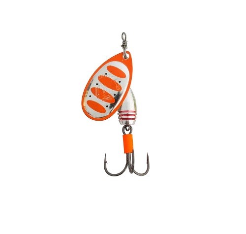 ROTEX SPINNER - FLUO ORANGE SILVER - #5 - 14g