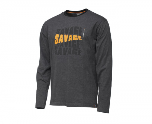 SIMPLY SAVAGE LOGO TEE LONG SLEEVE - L