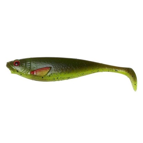 STRIKE SHAD - MOTOROIL / CHARTREUSE - 11cm