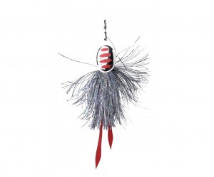 P SPINNER - SILVER RED - #6 - 21g