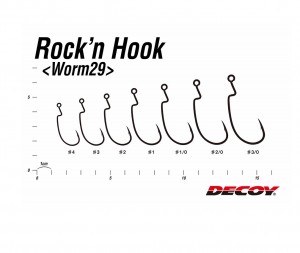 ROCK'N HOOK WORM 29  - #3/0