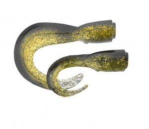 HARD EEL SPARE TAILS - OLIVE GOLD - 2szt