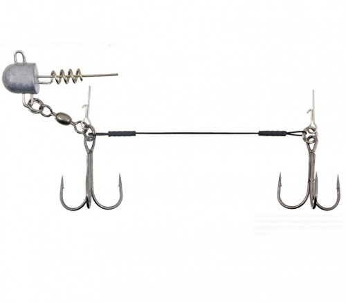 DOZBROJKA DWUKOTWICOWA - Z DOCIĄŻENIEM 10G - #2/0 - 12cm