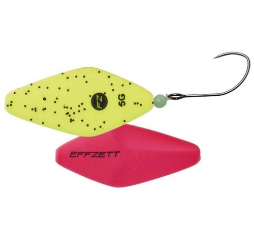 PRO TROUT INLINE SPOON - YELLOW / BLACK FLAKE UV - 4,3cm - 5g