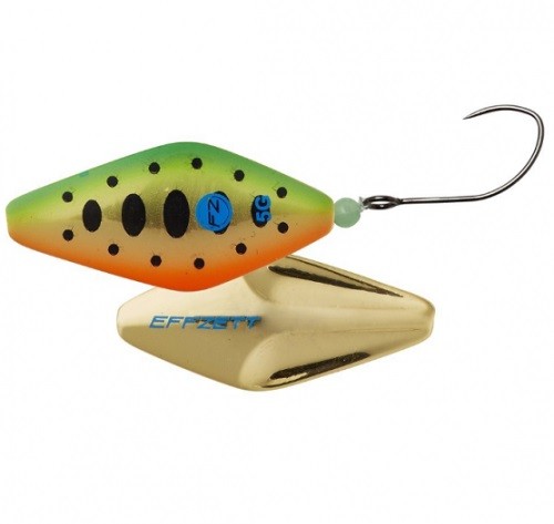 PRO TROUT INLINE SPOON - GREEN / ORANGE SMOLT UV - 4,9cm - 6,5g