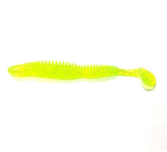 BUBBLING SHAD - CHARTREUSE SILVER GLITTER - 11cm