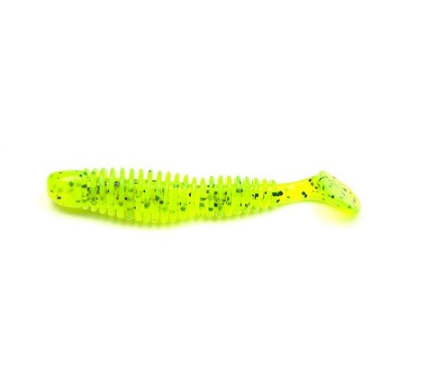 BUBBLING SHAD - CHARTREUSE PEPPER - 7cm