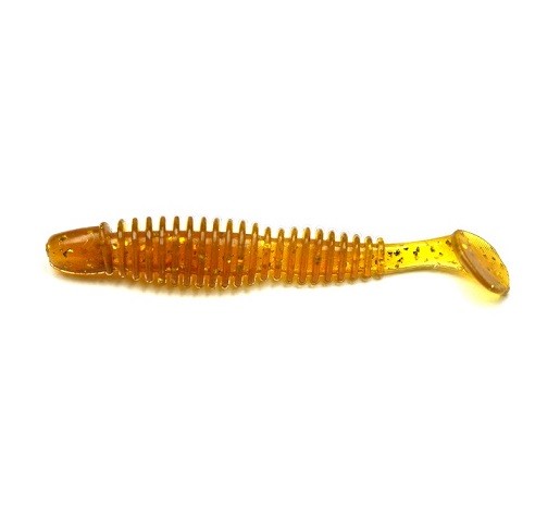 BUBBLING SHAD - MOTOR OIL GOLD - 7cm
