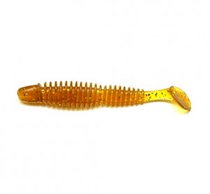 BUBBLING SHAD - MOTOR OIL GOLD - 7cm