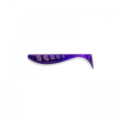 WIZZLE SHAD - DARK VIOLET / PEACOCK & SILVER - 3,5cm