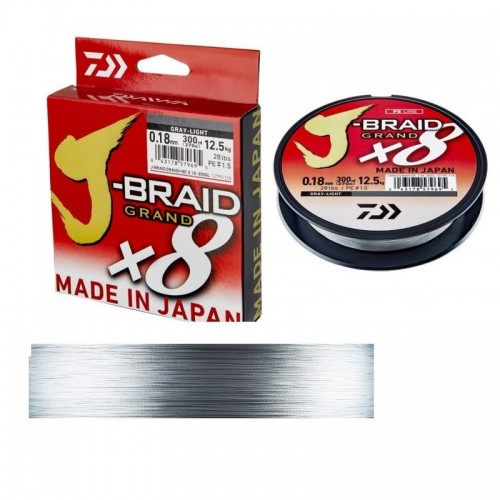 J-BRAID GRAND X8 - 0,10mm - GRAY LIGHT - 135m