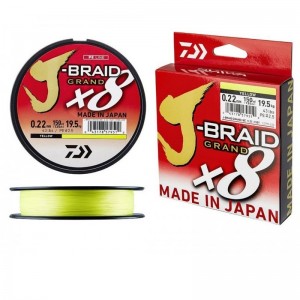 J-BRAID GRAND X8 - 0,10mm - YELLOW - 135m
