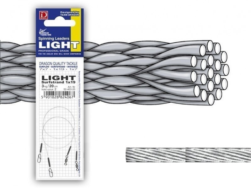 LIGHT SURFSTRAND - 1x19 - 3kg / 15cm