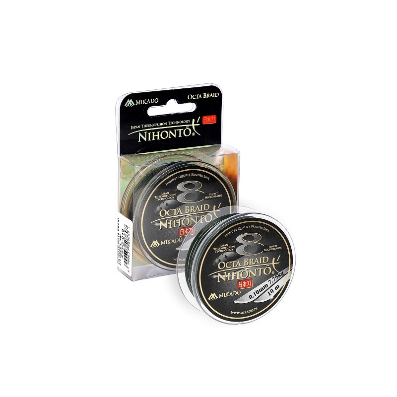 NIHONTO OCTA BRAID - ZIELONA - 0,12mm - 150m