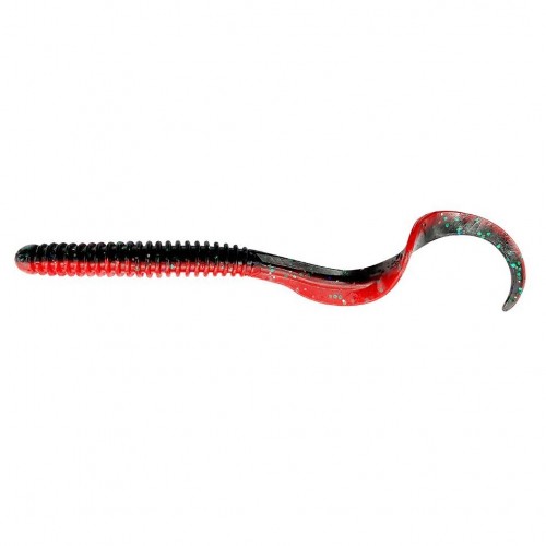 RIB WORM - RED & BLACK - 9cm
