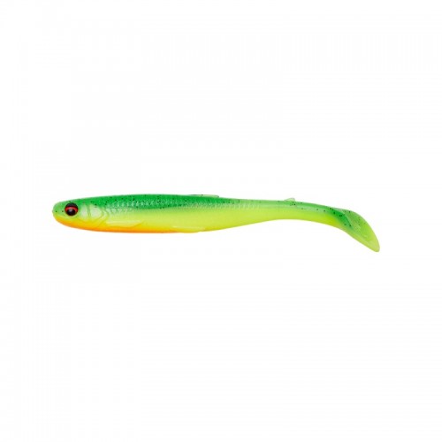 SLENDER SCOOP SHAD - GREEN YELLOW - 13cm