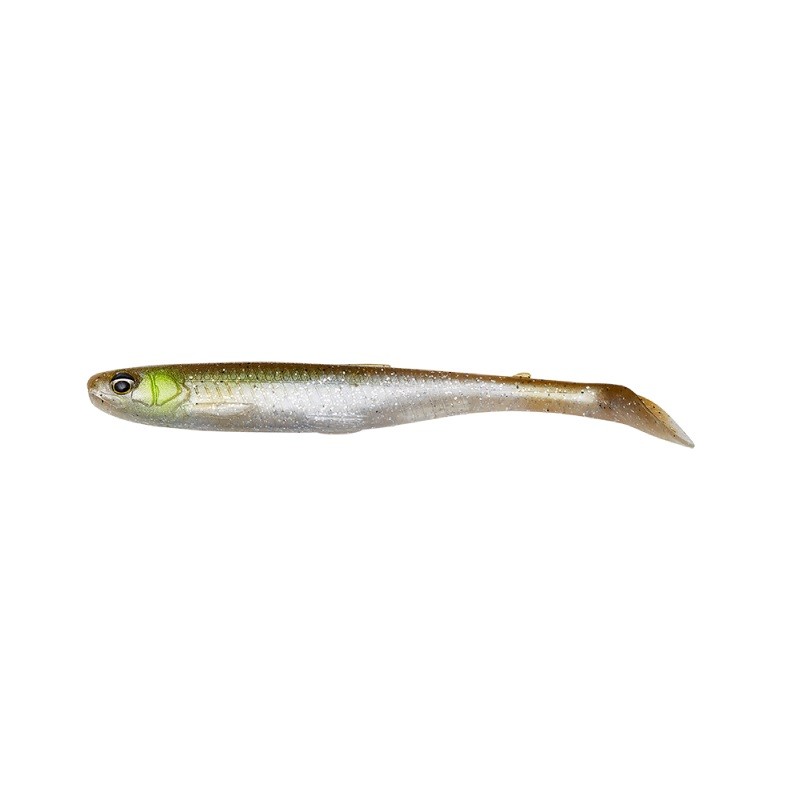SLENDER SCOOP SHAD - GREEN SILVER - 9cm