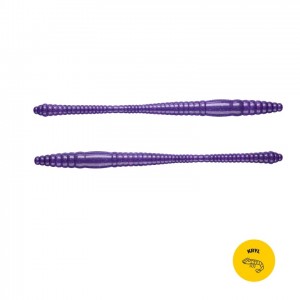 DYING WORM - PURPLE WITH GLITTER - 8cm