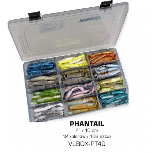 ZESTAW PRZYNĘT PHANTAIL 10cm - 108szt + pudełko