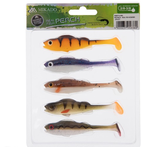 REAL FISH - MIX - 8cm (5szt)