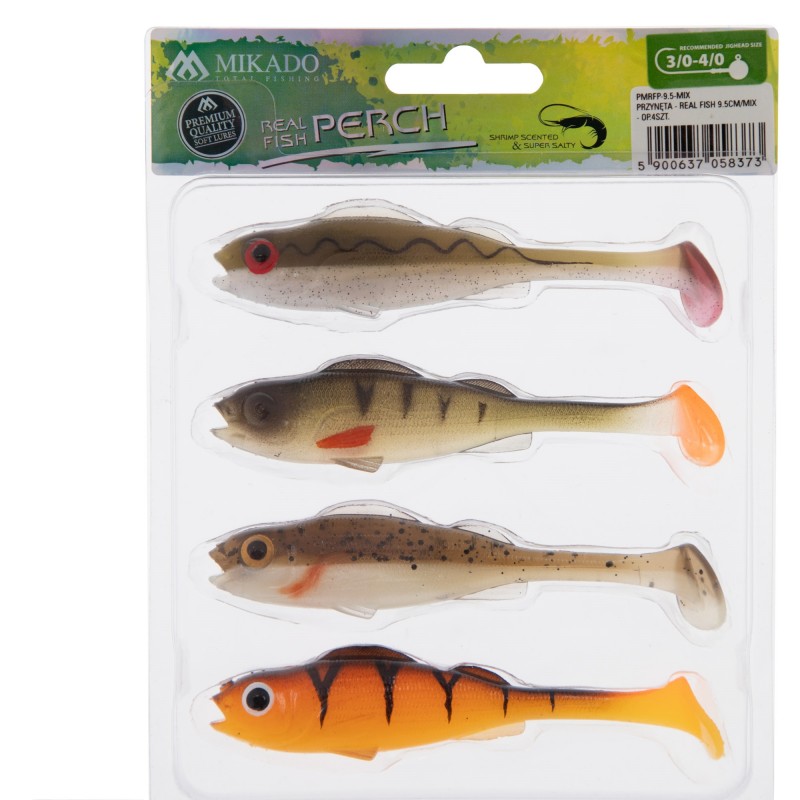 REAL FISH - MIX - 9,5cm (4szt)