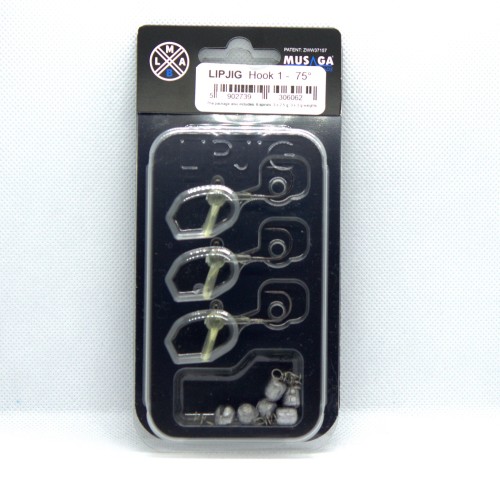 LIP JIG HOOK - #1 - 75° (płytko schodzący)