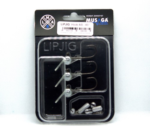 LIP JIG HOOK - #4/0 - 45° (średnia głębokość)