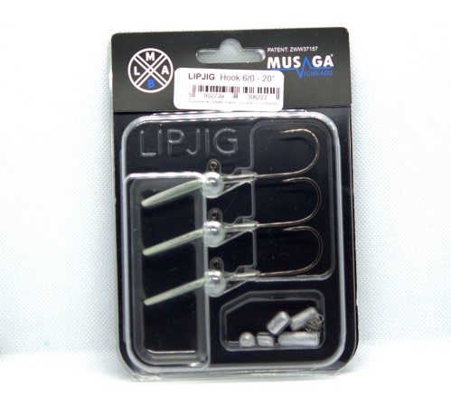LIP JIG HOOK - #6/0 - 20° (głęboko schodzący)