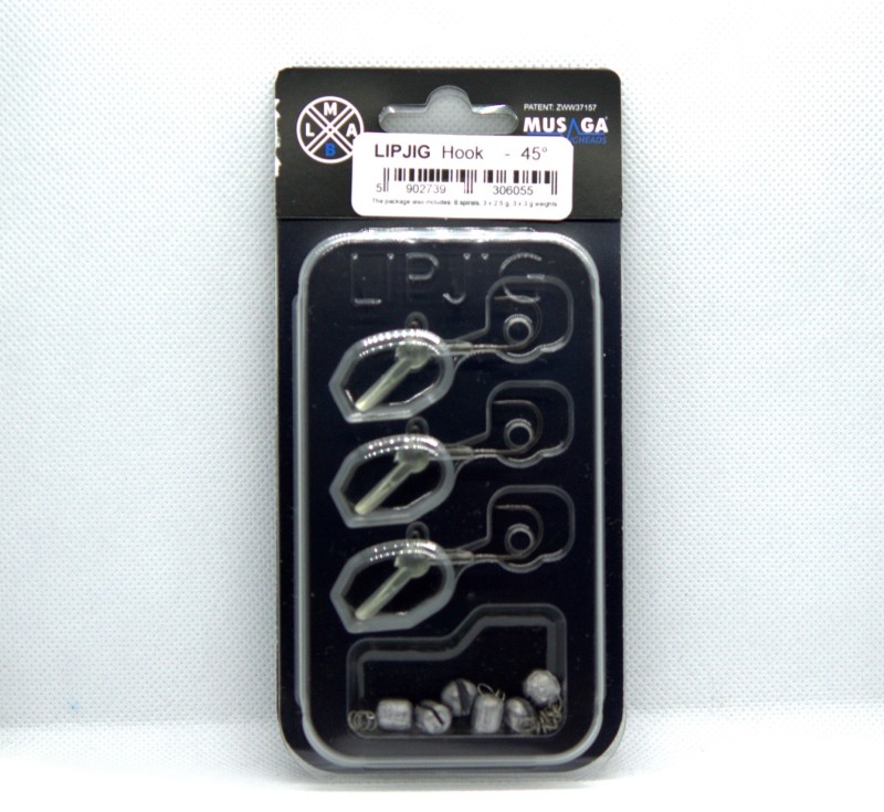LIP JIG HOOK - #2/0 - 45° (średnia głębokość)