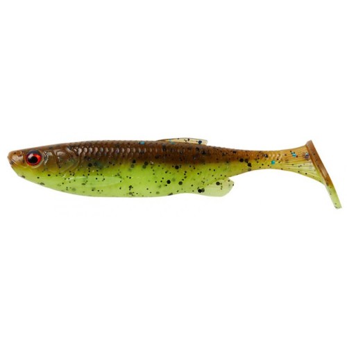 FAT T-TAIL MINNOW - CHARTREUSE PUMPKIN - 13cm