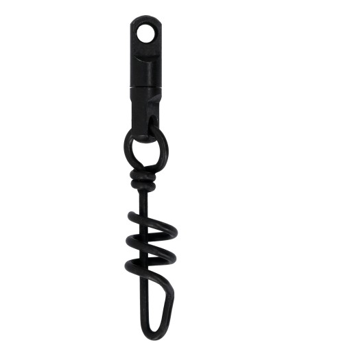 KRĘTLIK - Z AGRAFKĄ ŚRUBOWĄ - 4mm - CZARNY MATT