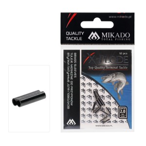 TULEJE ZACISKOWE PODWÓJNE MOSIĘŻNE - 0.8mm - 12szt