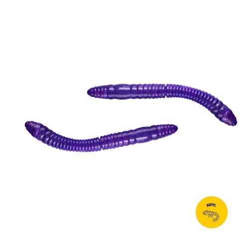 FATTY D'WORM TOURNAMENT - PURPLE WITH GLITTER - 5,5cm