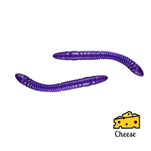 FATTY D'WORM TOURNAMENT - PURPLE WITH GLITTER - 5,5cm
