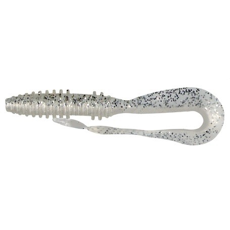 BIG TAIL TWIST - GLITTER SILVER - 8cm