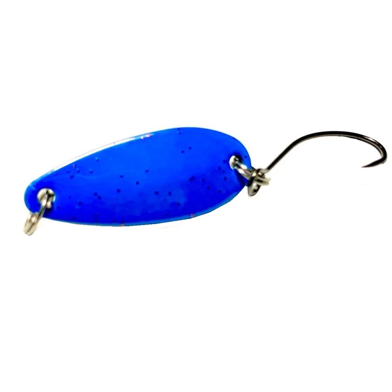 TROUT SPOON - SHINY BLUE RED GLITTER - 3g