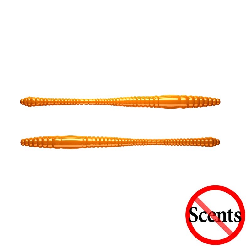 DYING WORM - HOT ORANGE - 8cm