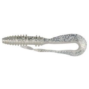 BIG TAIL TWIST - GLITTER SILVER - 8cm