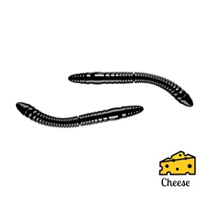 FATTY D'WORM TOURNAMENT - BLACK - 5,5cm