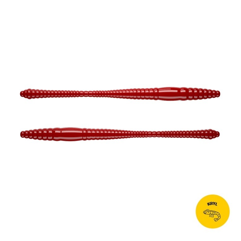 DYING WORM - RED - 7cm