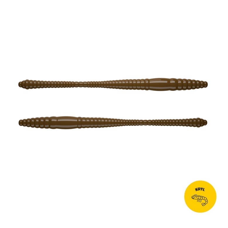 DYING WORM - BROWN - 7cm