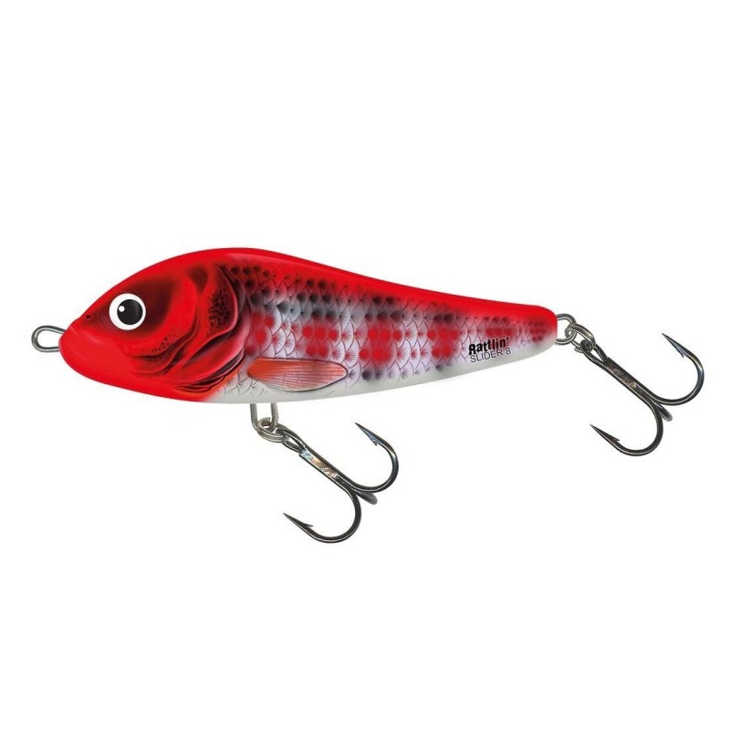 RATTLIN'S SLIDER - S - HOLO RED HEAD STRIPER - 11cm