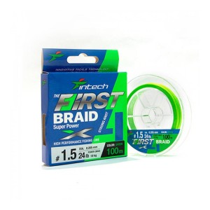 FIRST BRAID  PEX4 - GREEN - #0,3 - 100m