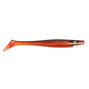 PRO PIG SHAD TOURNAMENT - RED MOTOROIL PIKE UV - 18cm