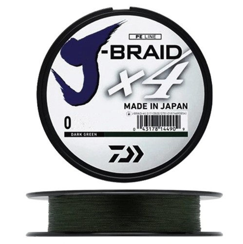 J-BRAID X4 - 0,15mm - DARK GREEN - 270m