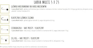 LARVA MULTI - CHEESE - 2,5cm